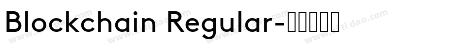 Blockchain Regular字体转换